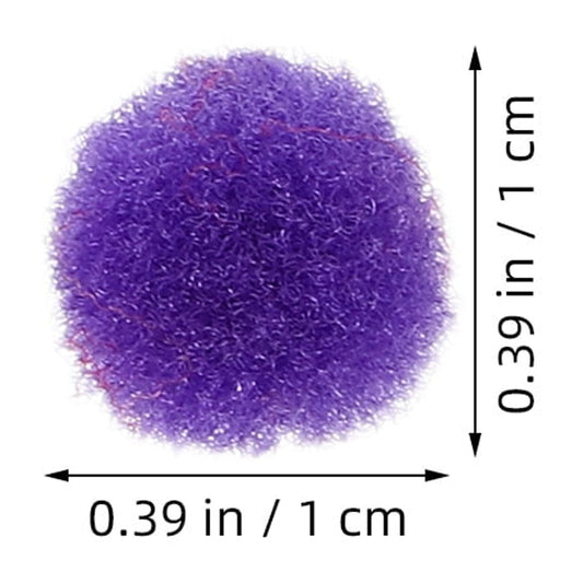 HOOWIFFY Assorted Color Woolen Pom Pom for Crafting, Projects, and Decorative Ornament Making Supplies V1189-WXFWAL-20260326-02552