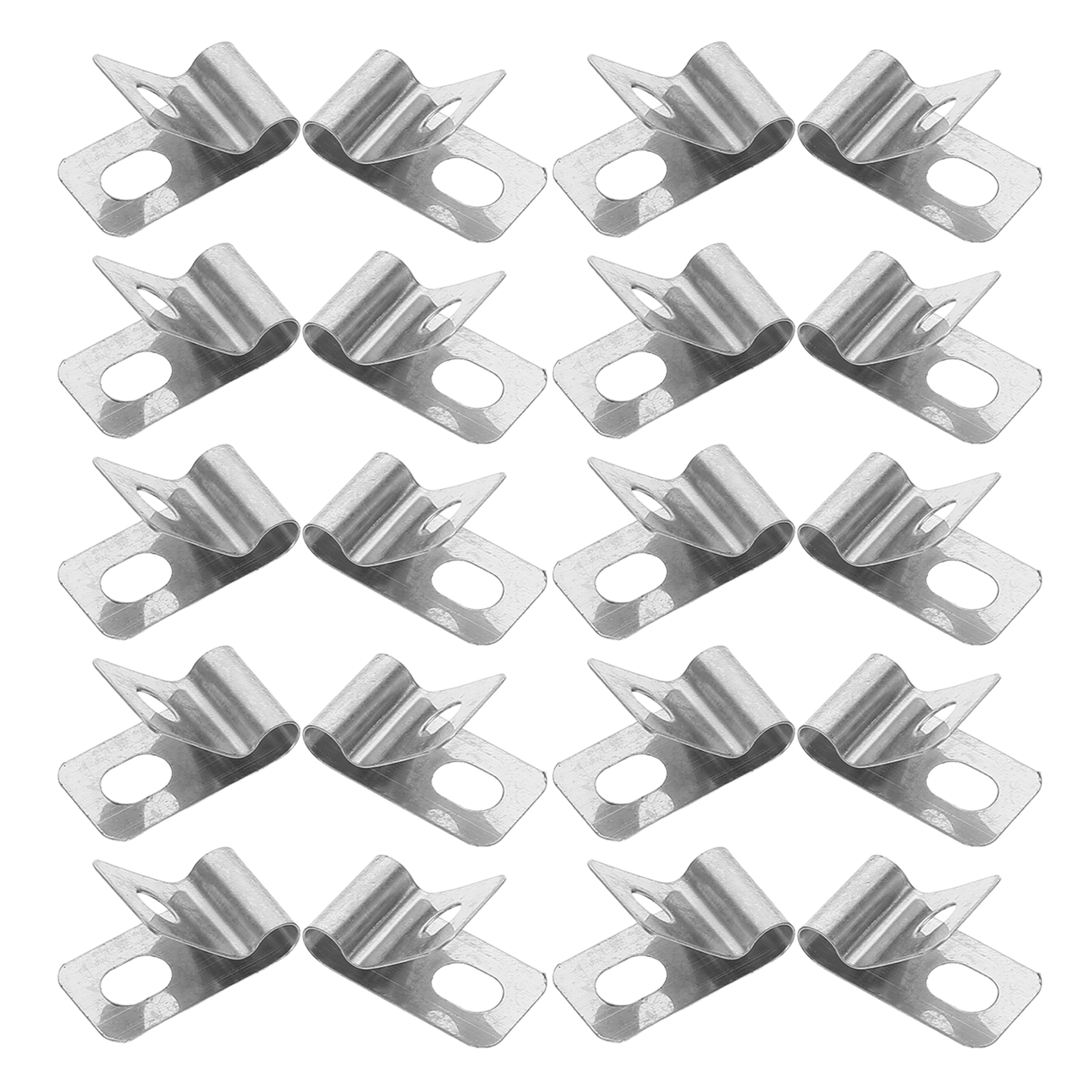 HOOWIFFY 100Pcs Stainless Steel Metal Wire Fence Clips for Quick and Easy Installation Fixing Accessories V1189-WXFWAL-20260326-02557