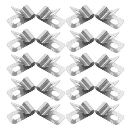 HOOWIFFY 100Pcs Stainless Steel Metal Wire Fence Clips for Quick and Easy Installation Fixing Accessories V1189-WXFWAL-20260326-02557