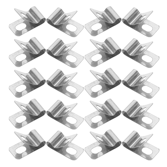 HOOWIFFY 100Pcs Stainless Steel Metal Wire Fence Clips for Quick and Easy Installation Fixing Accessories V1189-WXFWAL-20260326-02557