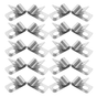 HOOWIFFY 100Pcs Stainless Steel Metal Wire Fence Clips for Quick and Easy Installation Fixing Accessories V1189-WXFWAL-20260326-02557