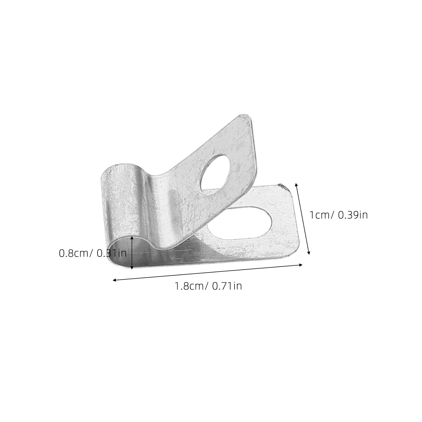 HOOWIFFY 100Pcs Stainless Steel Metal Wire Fence Clips for Quick and Easy Installation Fixing Accessories V1189-WXFWAL-20260326-02557