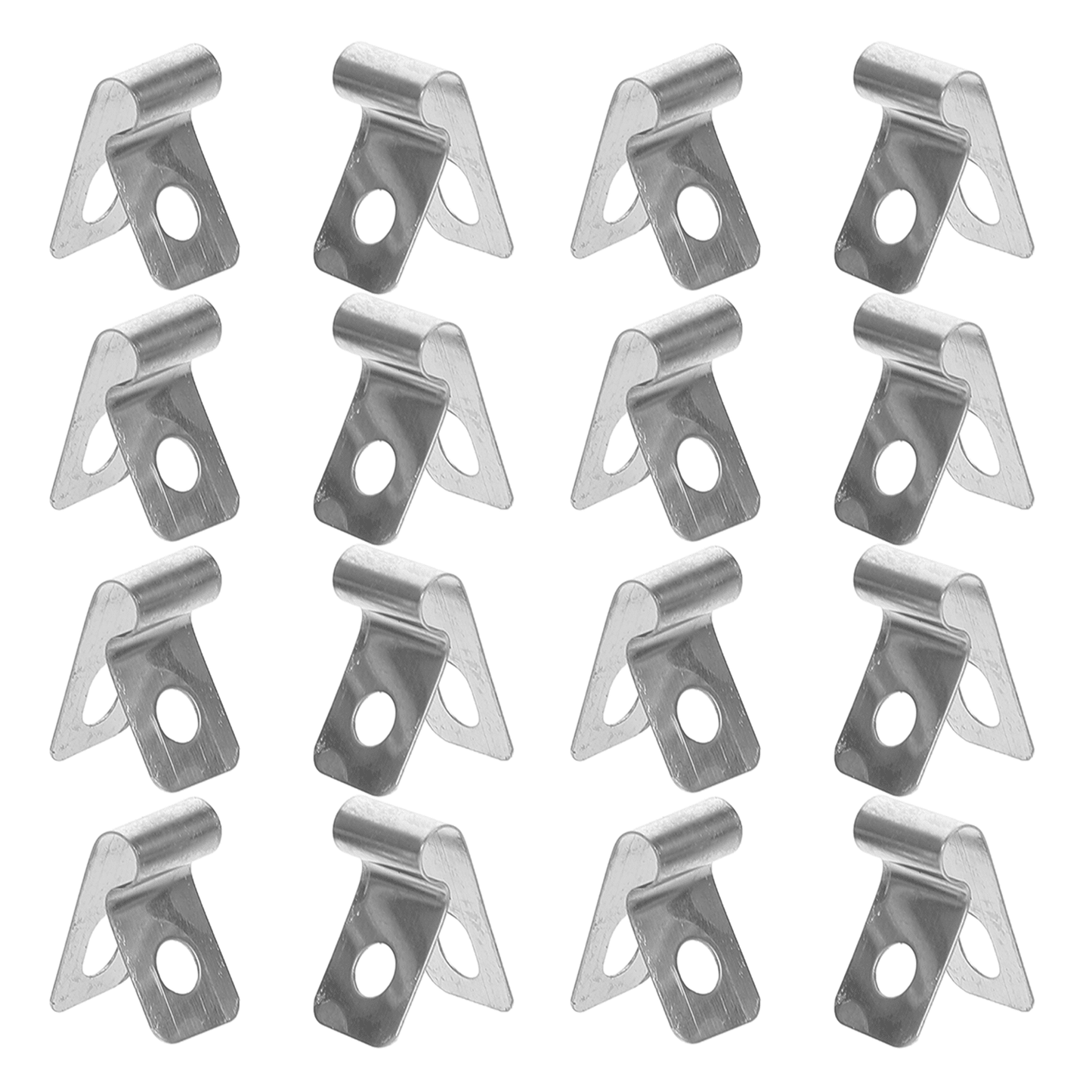 HOOWIFFY 100Pcs Stainless Steel Metal Wire Fence Clips for Quick and Easy Installation Fixing Accessories V1189-WXFWAL-20260326-02557