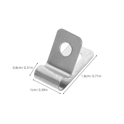 HOOWIFFY 100Pcs Stainless Steel Metal Wire Fence Clips for Quick and Easy Installation Fixing Accessories V1189-WXFWAL-20260326-02557