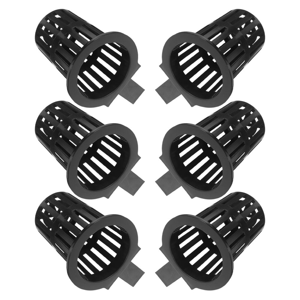 HOOWIFFY 6Pcs Black Fish Tank Plant Holder for Hydroponic Aquatic Plants with Slots V1189-WXFWAL-20260326-02558