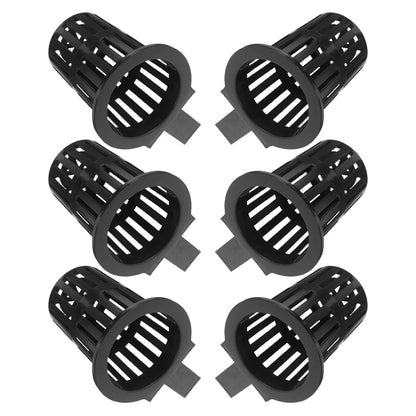 HOOWIFFY 6Pcs Black Fish Tank Plant Holder for Hydroponic Aquatic Plants with Slots V1189-WXFWAL-20260326-02558