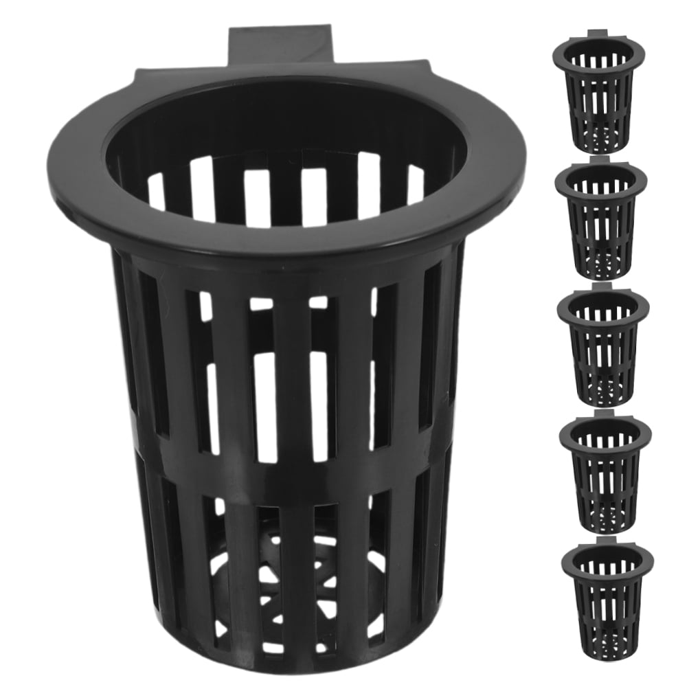 HOOWIFFY 6Pcs Black Fish Tank Plant Holder for Hydroponic Aquatic Plants with Slots V1189-WXFWAL-20260326-02558