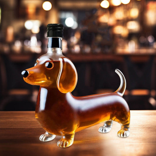 Darzheoy Wolf Whiskey Bottle, Funny Wolf Whiskey Bottle, 3D Wolf Shape Glass, Wine Decanter for Men Dad, Home V1189-WXFWAL-20260326-02560