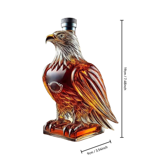 Darzheoy Wolf Whiskey Bottle, Funny Wolf Whiskey Bottle, 3D Wolf Shape Glass, Wine Decanter for Men Dad, Home V1189-WXFWAL-20260326-02561