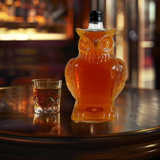 Darzheoy Wolf Whiskey Bottle, Funny Wolf Whiskey Bottle, 3D Wolf Shape Glass, Wine Decanter for Men Dad, Home V1189-WXFWAL-20260326-02564
