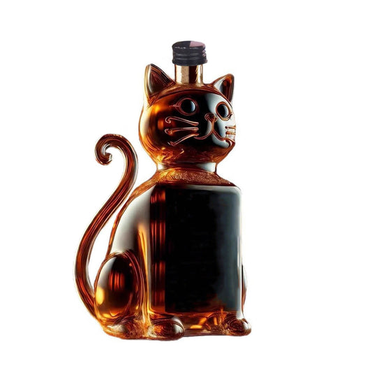 Darzheoy Wolf Whiskey Bottle, Funny Wolf Whiskey Bottle, 3D Wolf Shape Glass, Wine Decanter for Men Dad, Home V1189-WXFWAL-20260326-02565