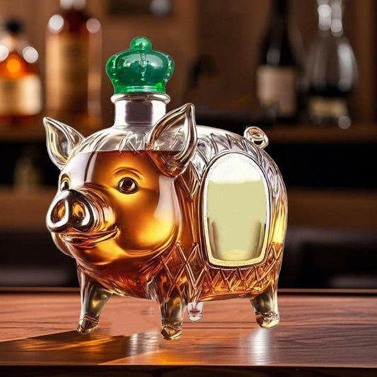 Darzheoy Wolf Whiskey Bottle, Funny Wolf Whiskey Bottle, 3D Wolf Shape Glass, Wine Decanter for Men Dad, Home V1189-WXFWAL-20260326-02566