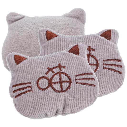 HOOWIFFY 3Pcs Chewing Toys Cat Plush Catnip Toys Multi Plush Stress Relief Indoor Cat V1189-WXFWAL-20260326-02572