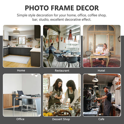 HOOWIFFY Decorative White Picture Frame for Home Use Elegant Design 8.5x11 Plastic Photo Display Frame V1189-WXFWAL-20260326-02603