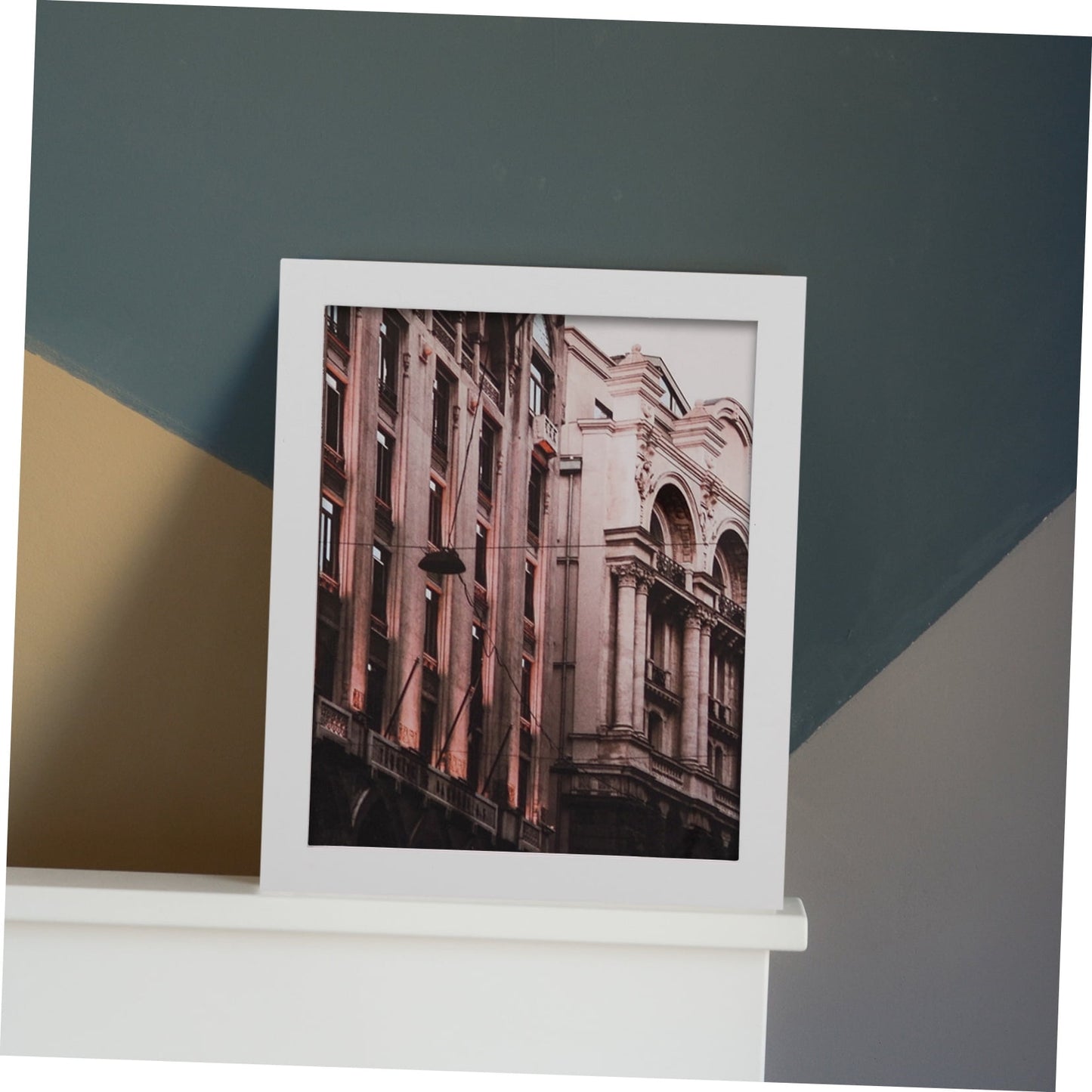 HOOWIFFY Decorative White Picture Frame for Home Use Elegant Design 8.5x11 Plastic Photo Display Frame V1189-WXFWAL-20260326-02603