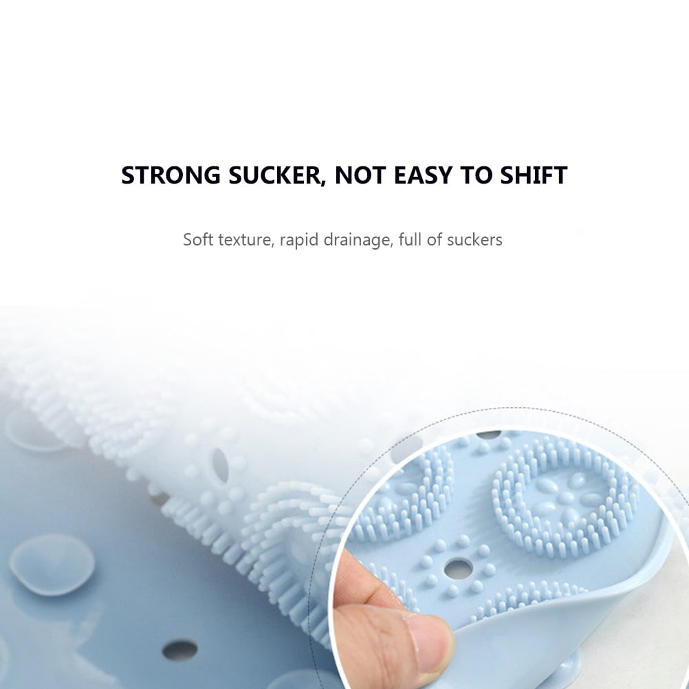HOOWIFFY PVC Foot Cleaner Mat with Acupoint Massage for Home Use, Non- Bath Shower Floor Mat, 1 Pc V1189-WXFWAL-20260326-02606