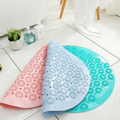 HOOWIFFY PVC Foot Cleaner Mat with Acupoint Massage for Home Use, Non- Bath Shower Floor Mat, 1 Pc V1189-WXFWAL-20260326-02606