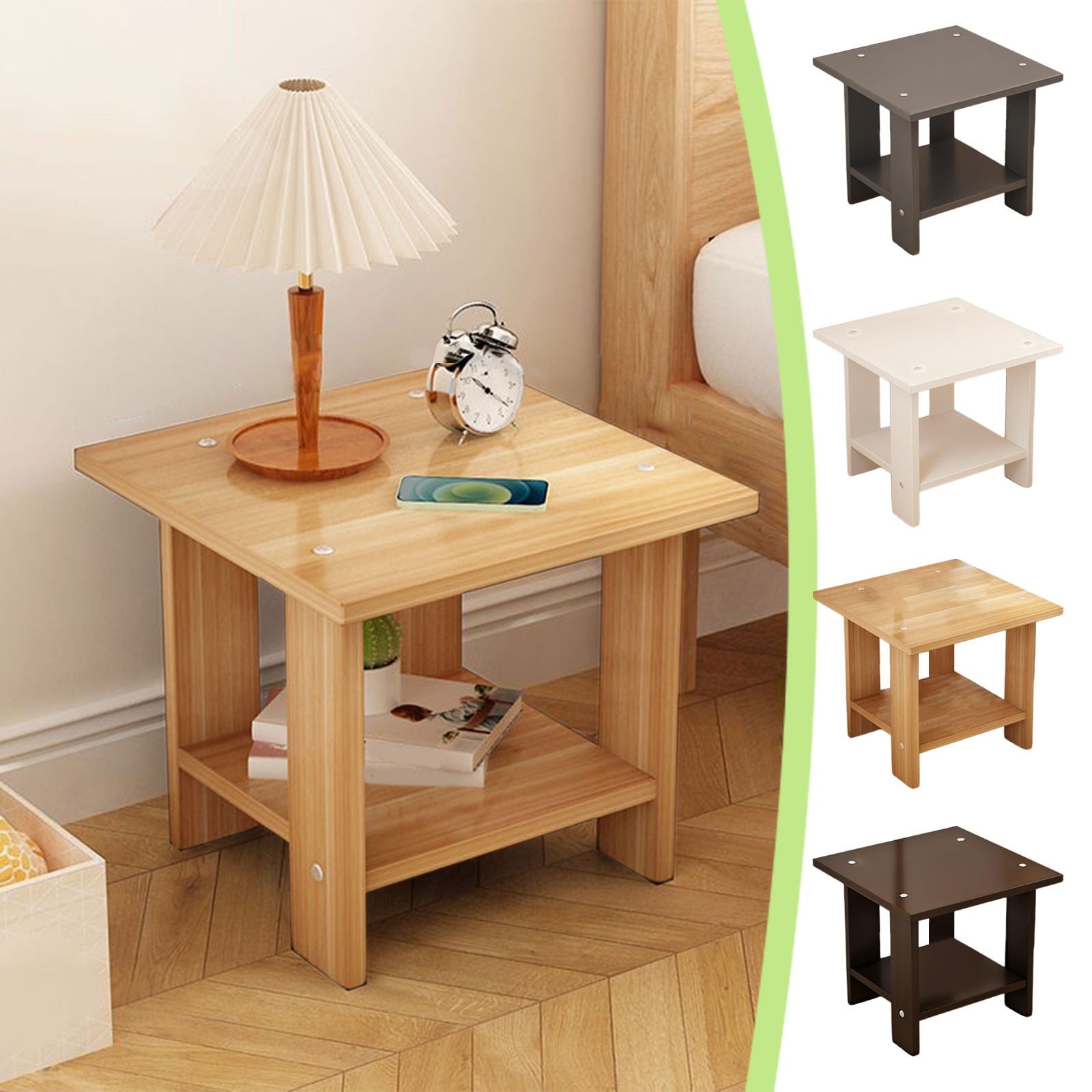 Kdkad Compact Multi-Functional Side Table, Small Accent End Table for Sofa, Bedside, Living Room & Apartment, V1189-WXFWAL-20260326-02608