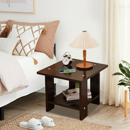 Kdkad Compact Multi-Functional Side Table, Small Accent End Table for Sofa, Bedside, Living Room & Apartment, V1189-WXFWAL-20260326-02608