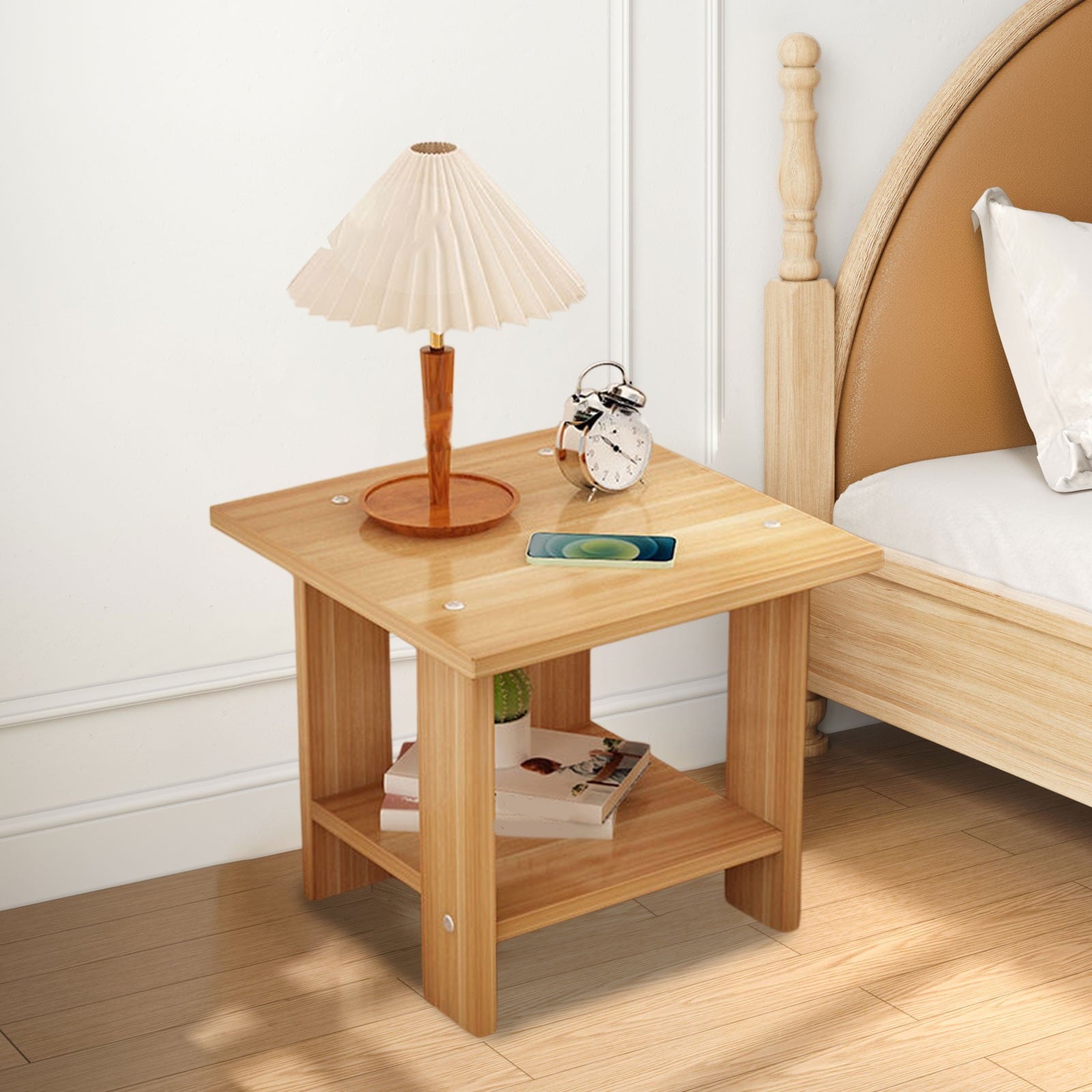 Kdkad Compact Multi-Functional Side Table, Small Accent End Table for Sofa, Bedside, Living Room & Apartment, V1189-WXFWAL-20260326-02609