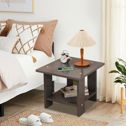 Kdkad Compact Multi-Functional Side Table, Small Accent End Table for Sofa, Bedside, Living Room & Apartment, V1189-WXFWAL-20260326-02610