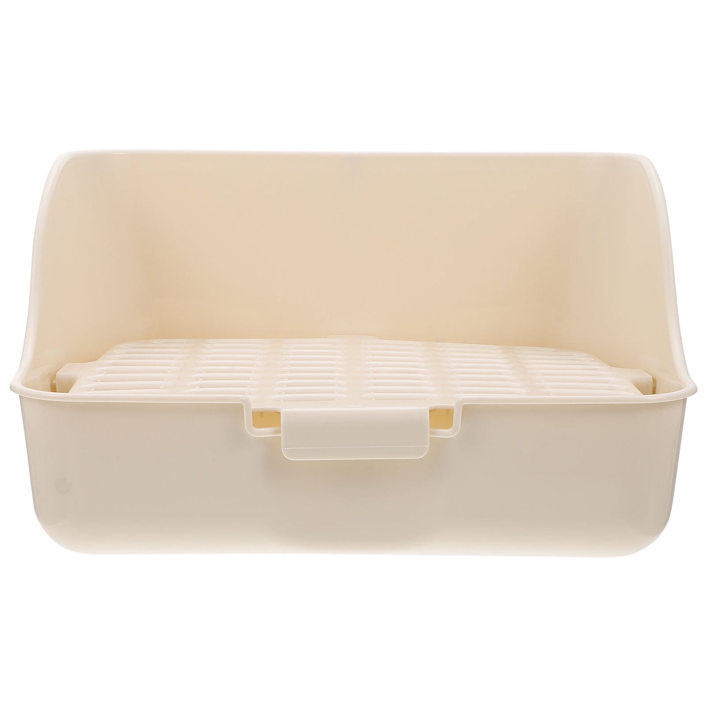 HOOWIFFY Pet Litter Box White Plastic, Durable for Rabbit and Small Animal Use V1189-WXFWAL-20260326-02612