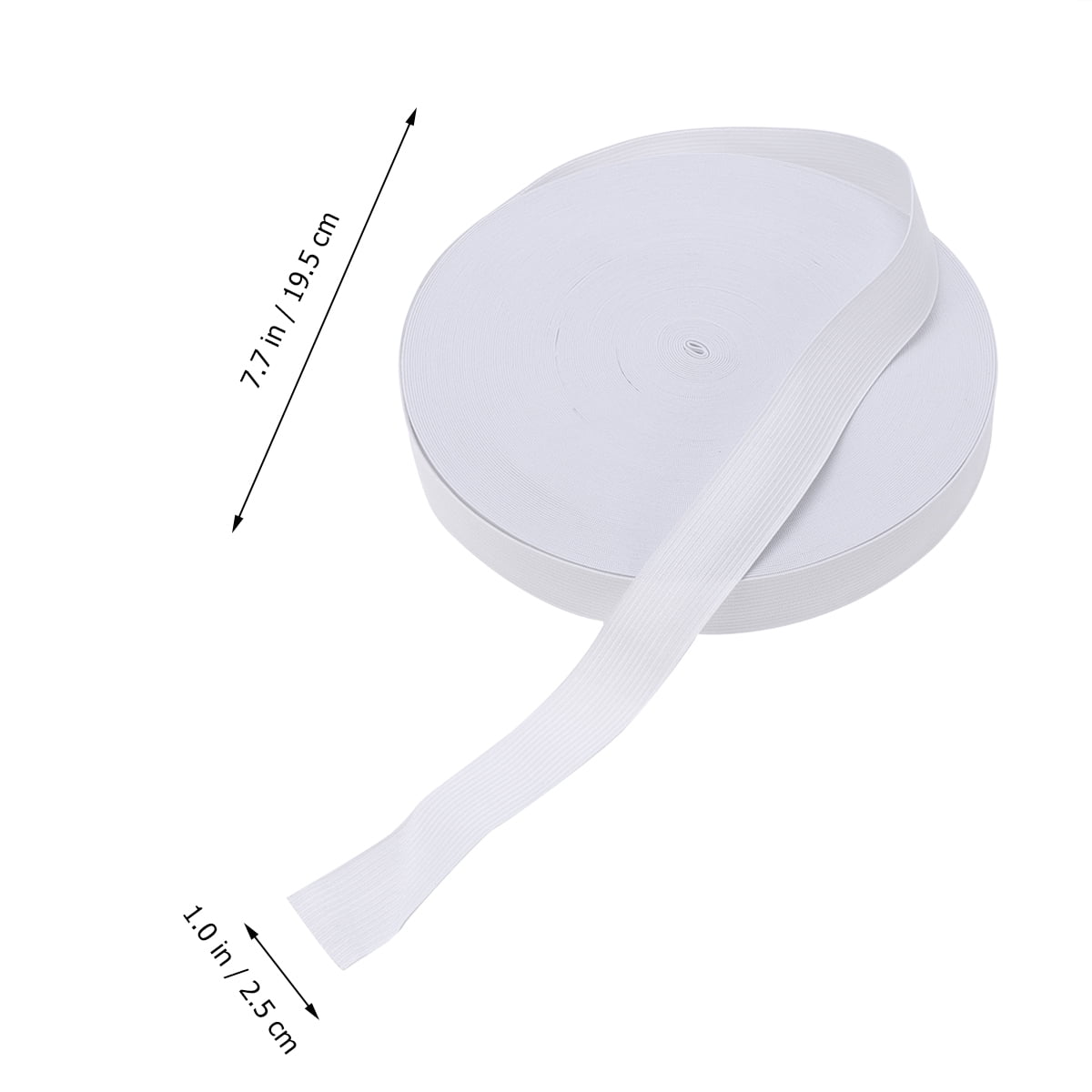 HOOWIFFY White Sewing Basting Tape for Elastic Band, 1 Roll - and Easy to Use Sewing Accessory V1189-WXFWAL-20260326-02614