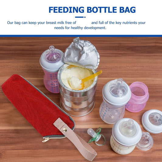 HOOWIFFY Insulated Bottle Bag Red - Keeps for Hours, Portable Baby Bottle Cooler Tote V1189-WXFWAL-20260326-02615