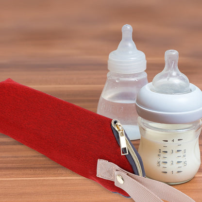 HOOWIFFY Insulated Bottle Bag Red - Keeps for Hours, Portable Baby Bottle Cooler Tote V1189-WXFWAL-20260326-02615