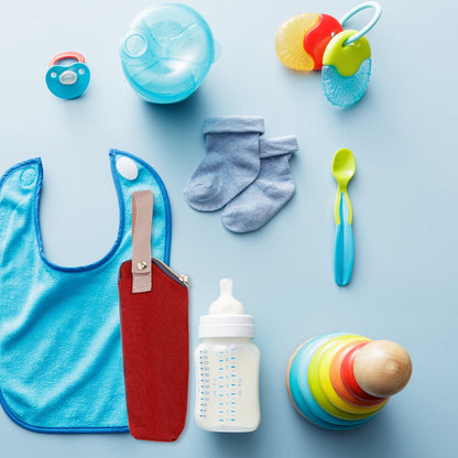 HOOWIFFY Insulated Bottle Bag Red - Keeps for Hours, Portable Baby Bottle Cooler Tote V1189-WXFWAL-20260326-02615