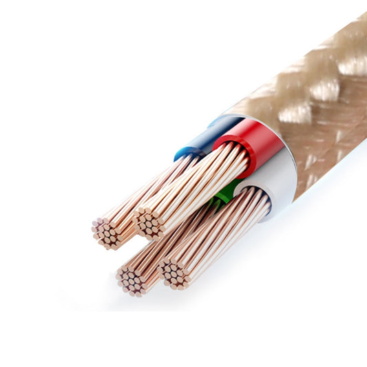 HOOWIFFY 3PCS USB Transfer Cables with Copper Wire Core, Assorted Colors, Fast Data and Charging V1189-WXFWAL-20260326-02620