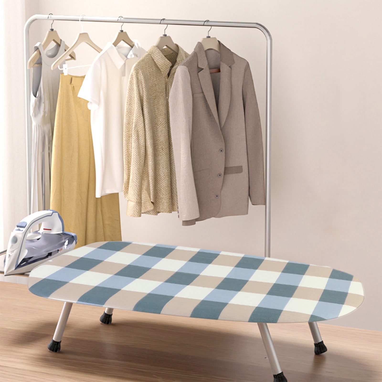 Kdkad Desktop Ironing Board, Small Folding Tabletop Iron Board with Heat-Resistant Cover, Portable for Dorm, V1189-WXFWAL-20260326-02627