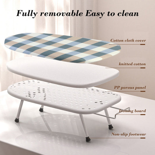 Kdkad Desktop Ironing Board, Small Folding Tabletop Iron Board with Heat-Resistant Cover, Portable for Dorm, V1189-WXFWAL-20260326-02627
