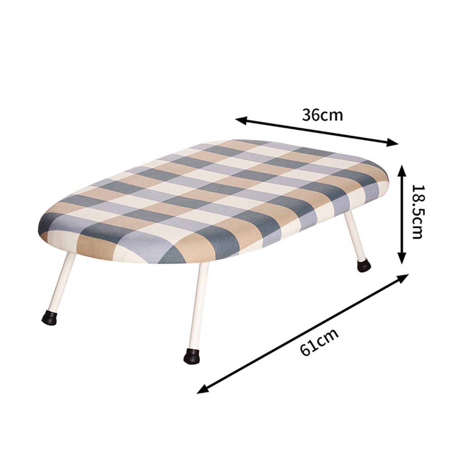 Kdkad Desktop Ironing Board, Small Folding Tabletop Iron Board with Heat-Resistant Cover, Portable for Dorm, V1189-WXFWAL-20260326-02627