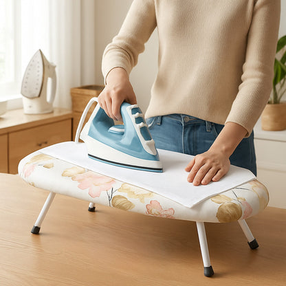 Kdkad Desktop Ironing Board, Small Folding Tabletop Iron Board with Heat-Resistant Cover, Portable for Dorm, V1189-WXFWAL-20260326-02630