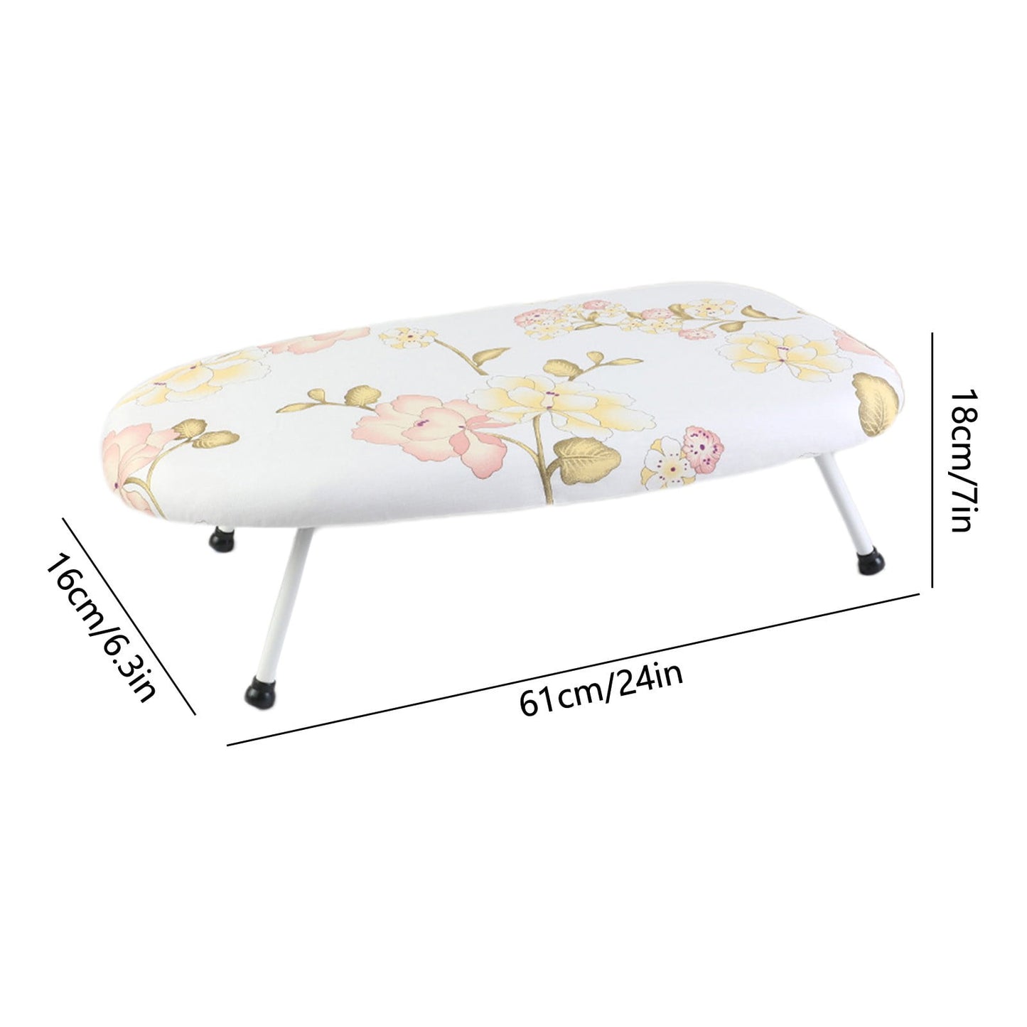 Kdkad Desktop Ironing Board, Small Folding Tabletop Iron Board with Heat-Resistant Cover, Portable for Dorm, V1189-WXFWAL-20260326-02630