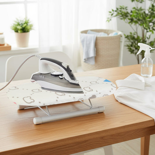 Kdkad Desktop Ironing Board, Small Folding Tabletop Iron Board with Heat-Resistant Cover, Portable for Dorm, V1189-WXFWAL-20260326-02635