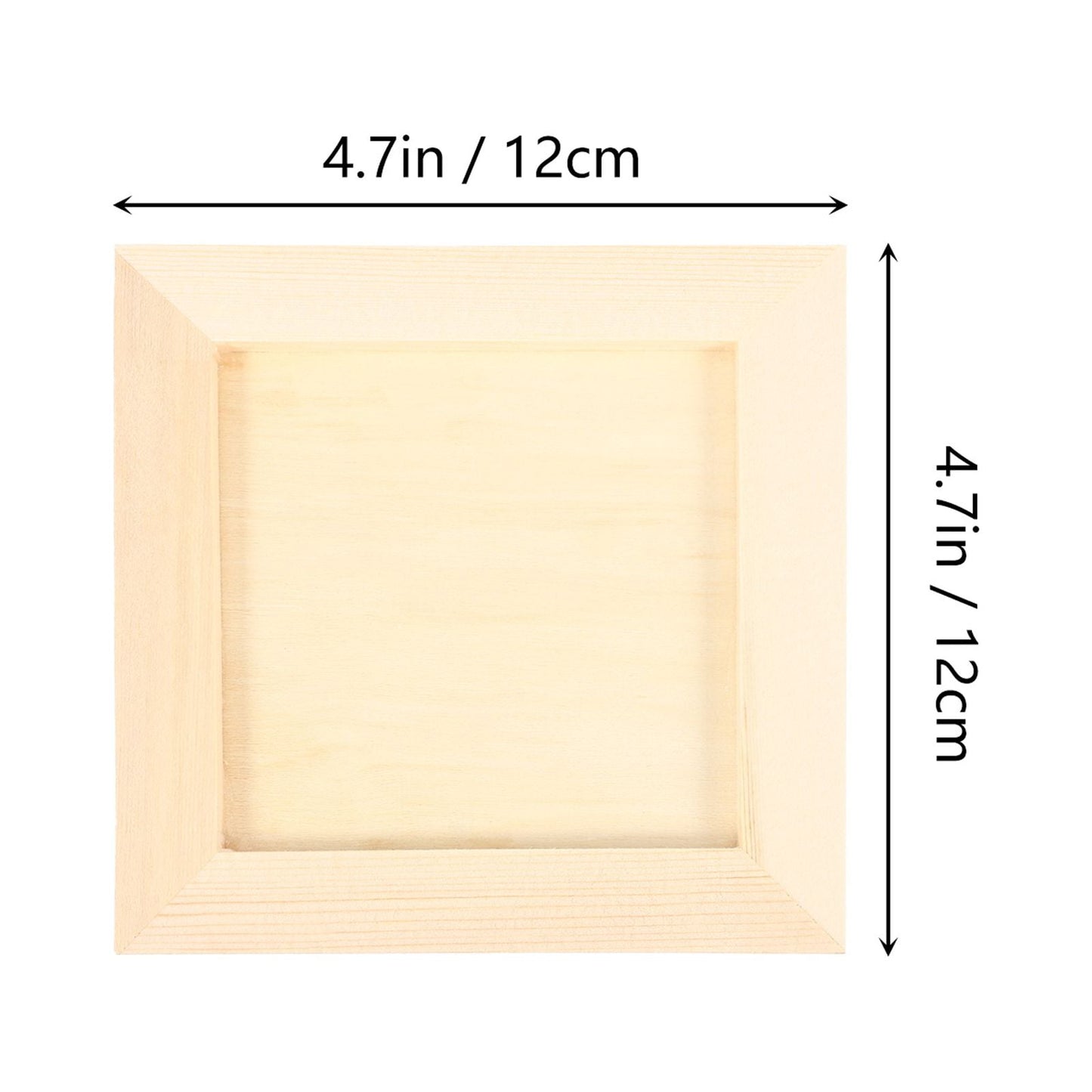 HOOWIFFY Plain Wooden Picture Frames for Crafting Khaki Plastic 6Pcs for Family Gift V1189-WXFWAL-20260326-02638