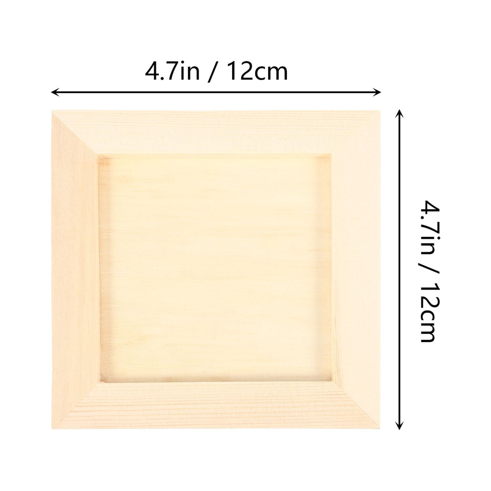 HOOWIFFY Plain Wooden Picture Frames for Crafting Khaki Plastic 6Pcs for Family Gift V1189-WXFWAL-20260326-02638