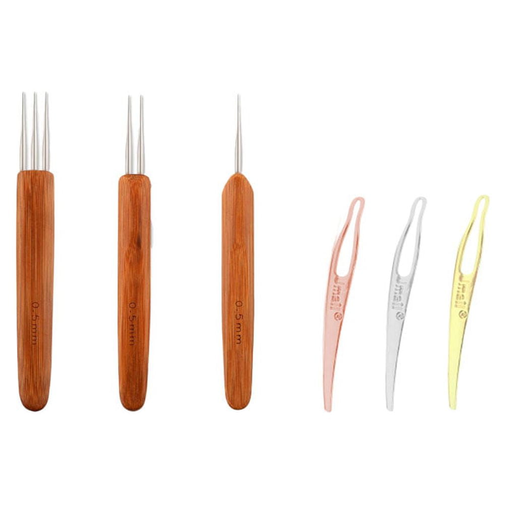 Tool Dreadlock Wooden Crochet Hooks Set with Hairpin Supplies, Assorted V1189-WXFWAL-20260326-02639