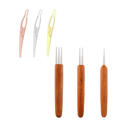 Tool Dreadlock Wooden Crochet Hooks Set with Hairpin Supplies, Assorted V1189-WXFWAL-20260326-02639