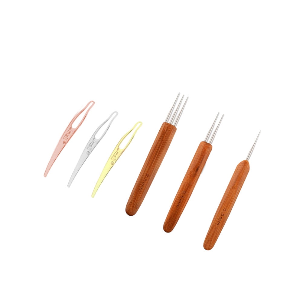Tool Dreadlock Wooden Crochet Hooks Set with Hairpin Supplies, Assorted V1189-WXFWAL-20260326-02639
