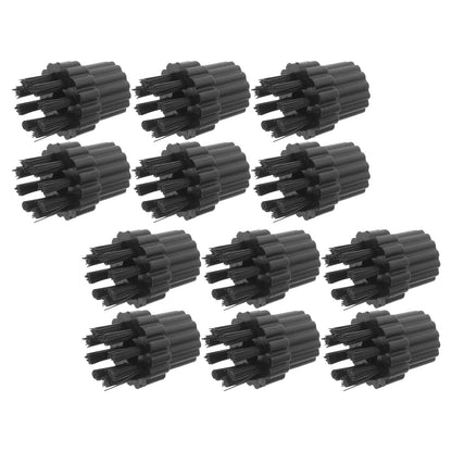 HOOWIFFY 12Pcs Steamer Brush Attachments for Steam Cleaner Mop with Black Nylon Bristles for Effective V1189-WXFWAL-20260326-02641