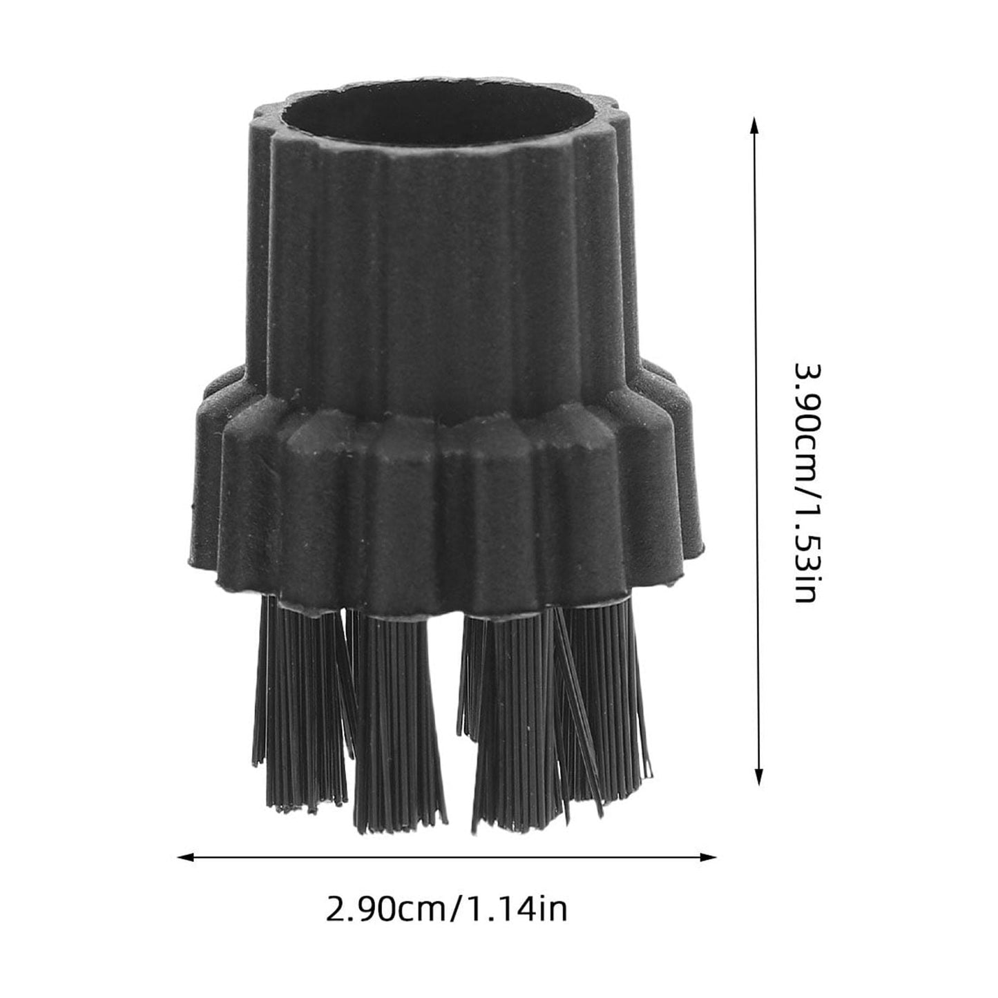 HOOWIFFY 12Pcs Steamer Brush Attachments for Steam Cleaner Mop with Black Nylon Bristles for Effective V1189-WXFWAL-20260326-02641