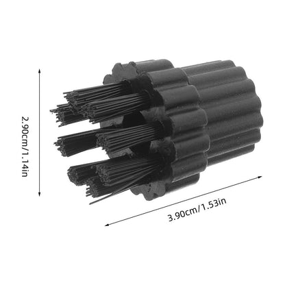 HOOWIFFY 12Pcs Steamer Brush Attachments for Steam Cleaner Mop with Black Nylon Bristles for Effective V1189-WXFWAL-20260326-02641