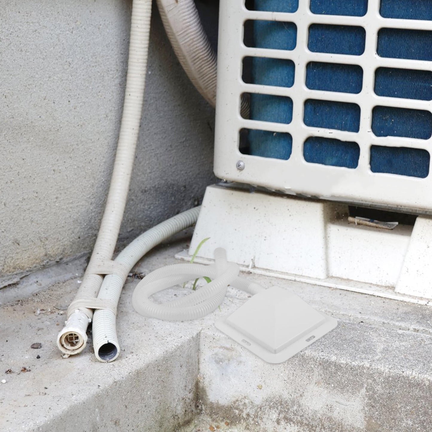 HOOWIFFY Air Conditioner Drip Pan Set with Plastic Drain Tray and Hose, Efficient Water Catcher for AC Units V1189-WXFWAL-20260326-02643
