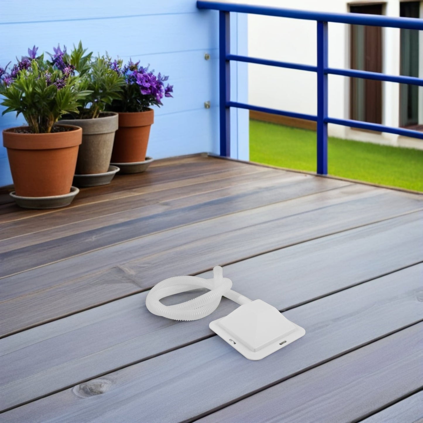 HOOWIFFY Air Conditioner Drip Pan Set with Plastic Drain Tray and Hose, Efficient Water Catcher for AC Units V1189-WXFWAL-20260326-02643