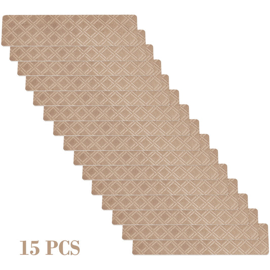 Chmadoxn 4-Piece Non-Slip Stair Treads, Self-Adhesive Striped Carpet Mats, Absorbent & Quiet Step Pads, Can V1189-WXFWAL-20260326-02653