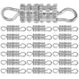 HOOWIFFY 50Pcs Jewelry Connector Clasp with Safety Screw Lock for Bracelets V1189-WXFWAL-20260326-02658