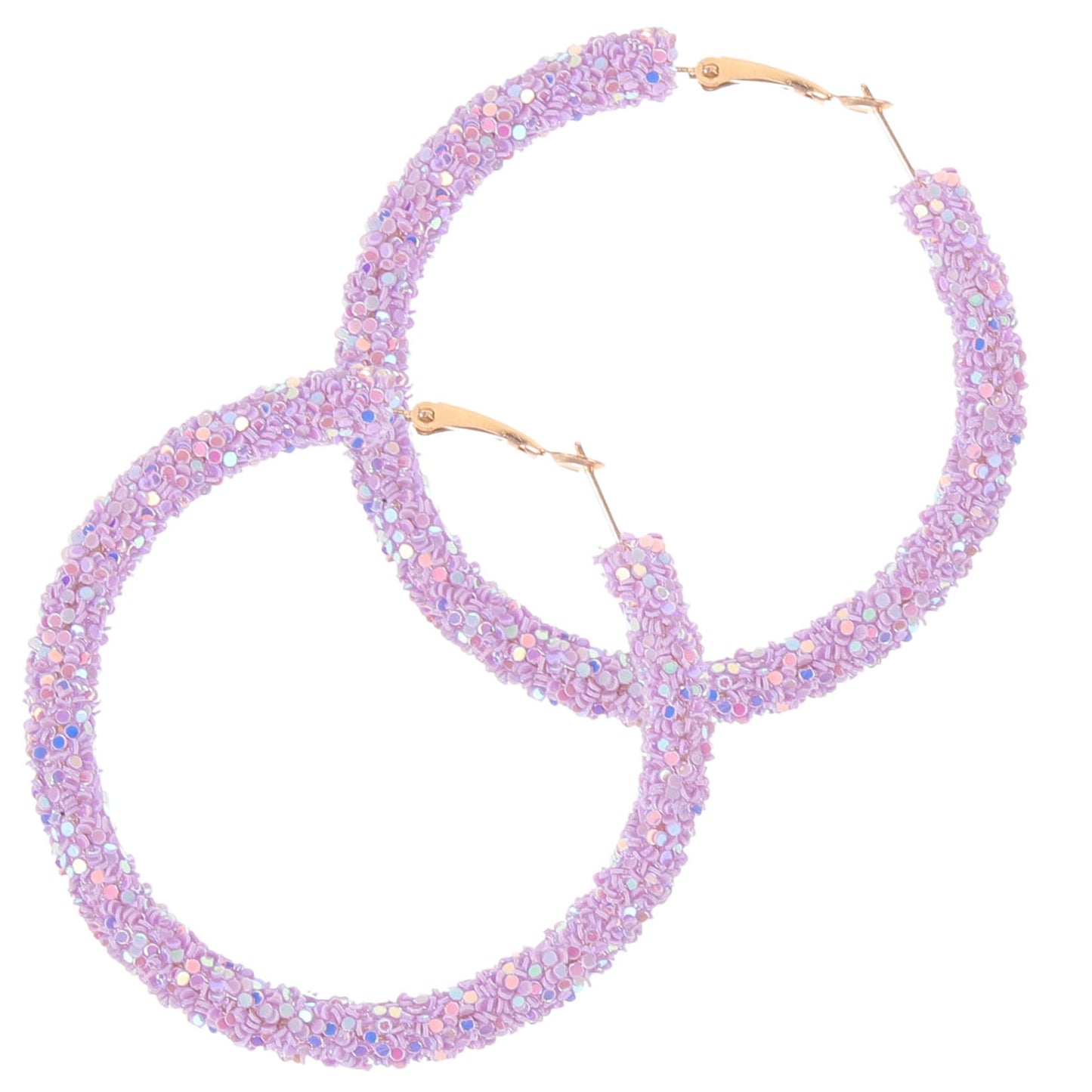 HOOWIFFY oversized earrings for women Violet 1 Pair V1189-WXFWAL-20260326-02661